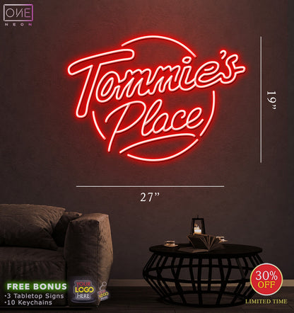 Tommie's Place | LED Neon Sign