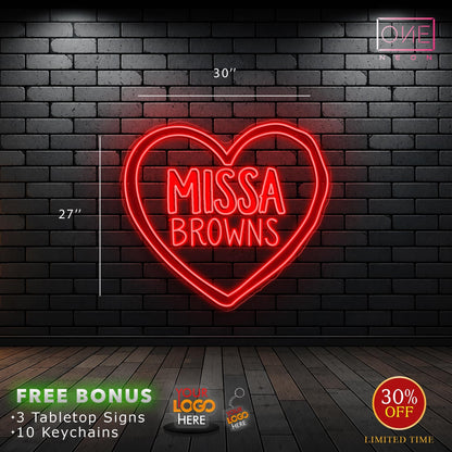 MISSA BROWN   | LED Neon Sign