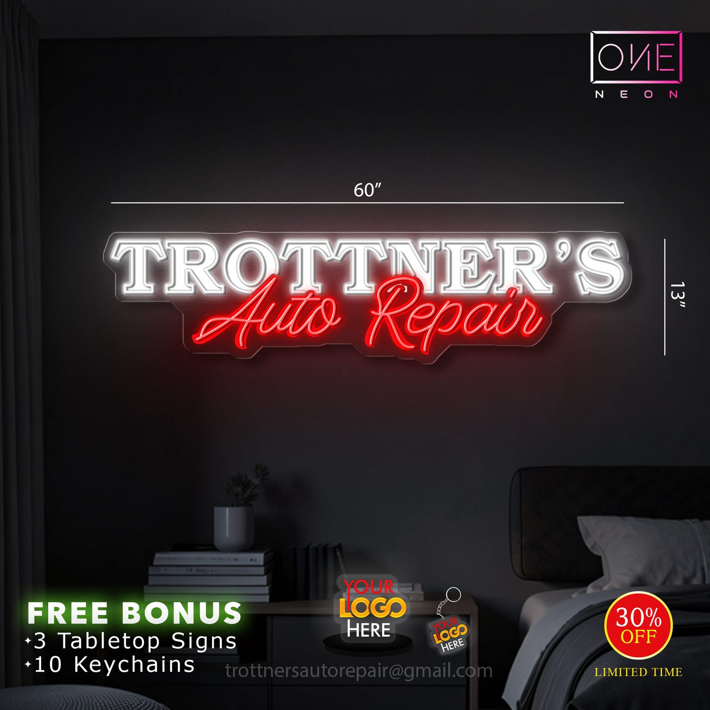 Trottner's Auto Repair ( 2 signs) | LED Neon Sign