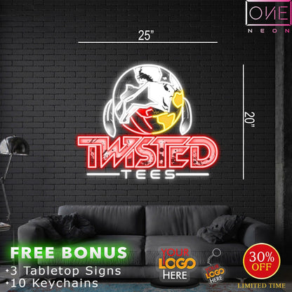 Twisted Tees | LED Neon Sign