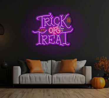 Enseigne LED Néon "Joyeux Halloween"