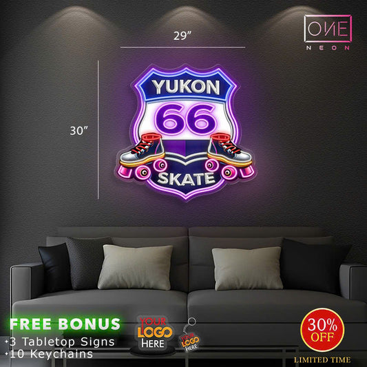 Enseigne néon LED œuvre d'art Tatoueur