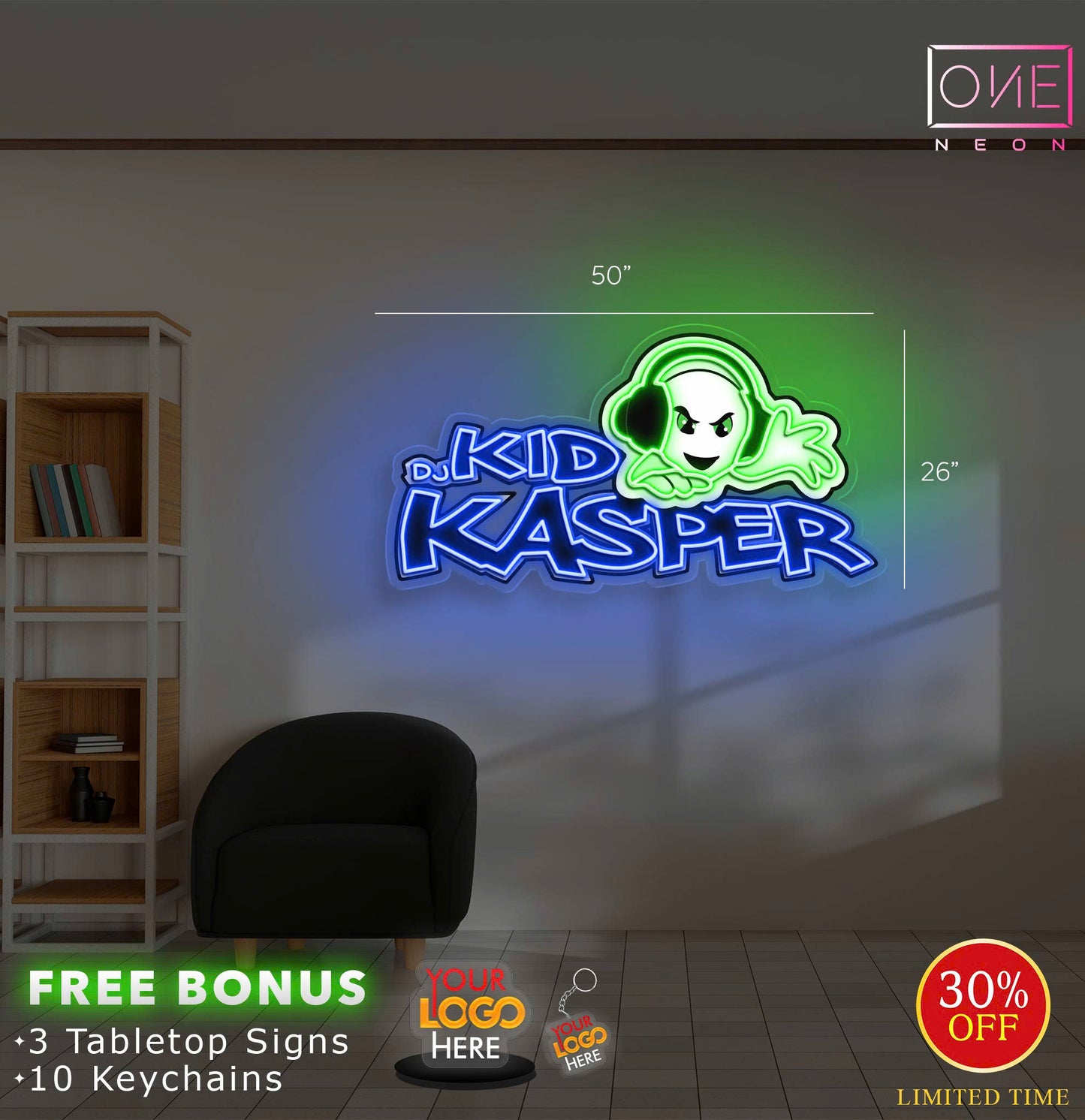 DJ KID KASPER | LED Neon Sign
