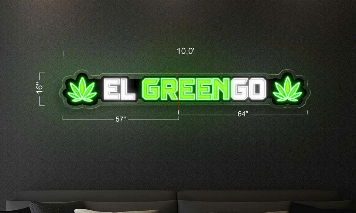 EL GREENGO  | LED Neon Sign (Outdoor)